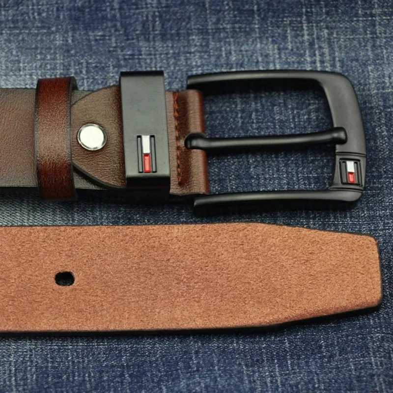 Mens Belt 2024 Famous Luxury Brand Design PU Leather Classic Alloy Pin Buckle Belt Punk Jeans Casual Belt W250326