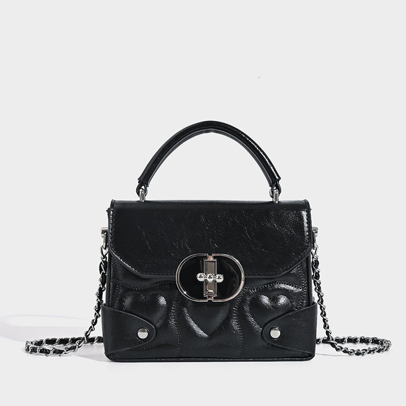 Niche New Handbag Women 2024 Classic Diamond Lattice Chain Bag Women Simple Commuter Box Satchel