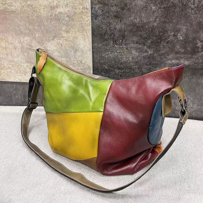 Cowhide Shoulder Messenger Leather Ladies Bag