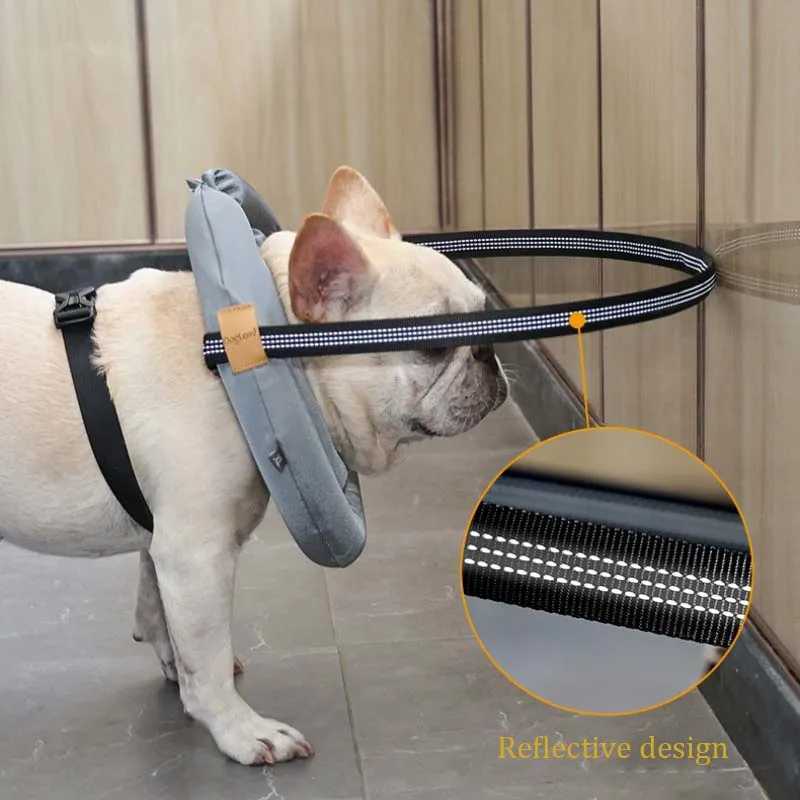 Blind dog collar pet seat belt adjustable reflective guide device anti-collision collar suitable for protecting blind dogs and cats X250326