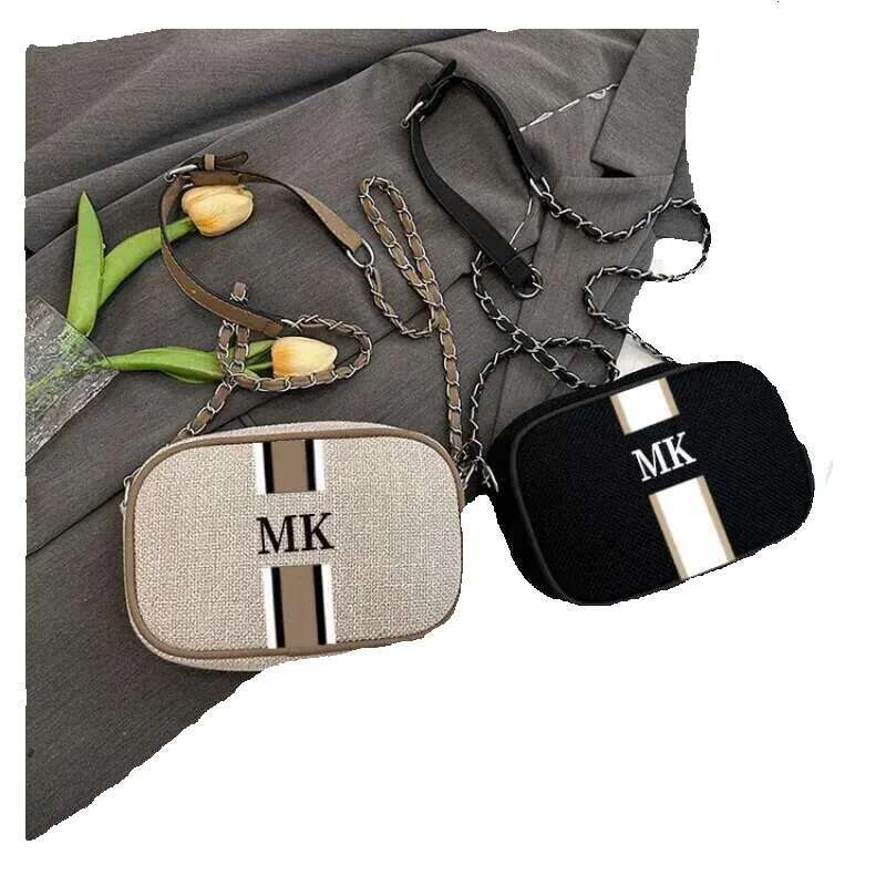 Small Size Customizable Design Stripe Canvas Messenger Lady Fashion Exquisite Shopper Bag Women's Custom Printing Handbag