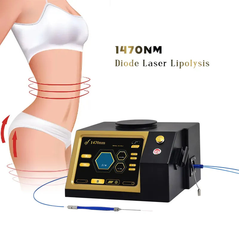 New 1470nm Therapy Machine Treatment Fat Dissolving Beauty Device Liposuction Skin Tightening Facial Lifting Cellulite Reduction Body Slimming Equipme