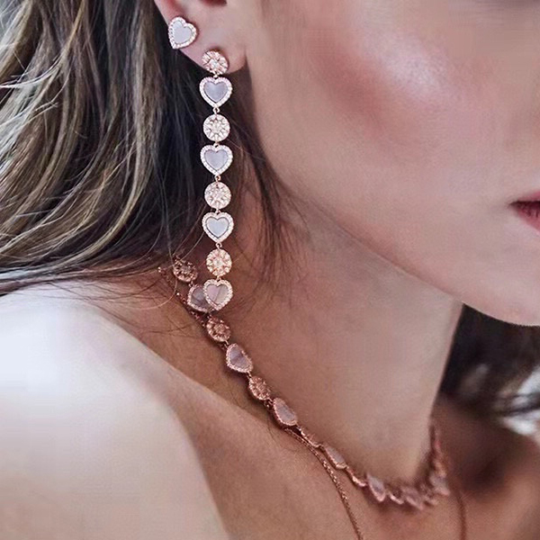 monaco Designer Earrings jewelry for women TOP Counter quality Couple Premium Gifts OEM factory handmade luxury diamond European size with box 051