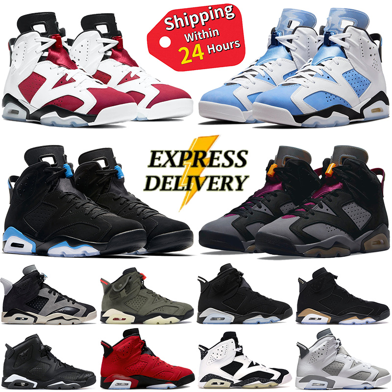 Designer 6s Basketball Shoes For Men Women Designer 6 Sneakers University Blue Carmine Electric Green UNC Tech Chrome DHgate Outdoor Sports Mens Trainers Size 36-47