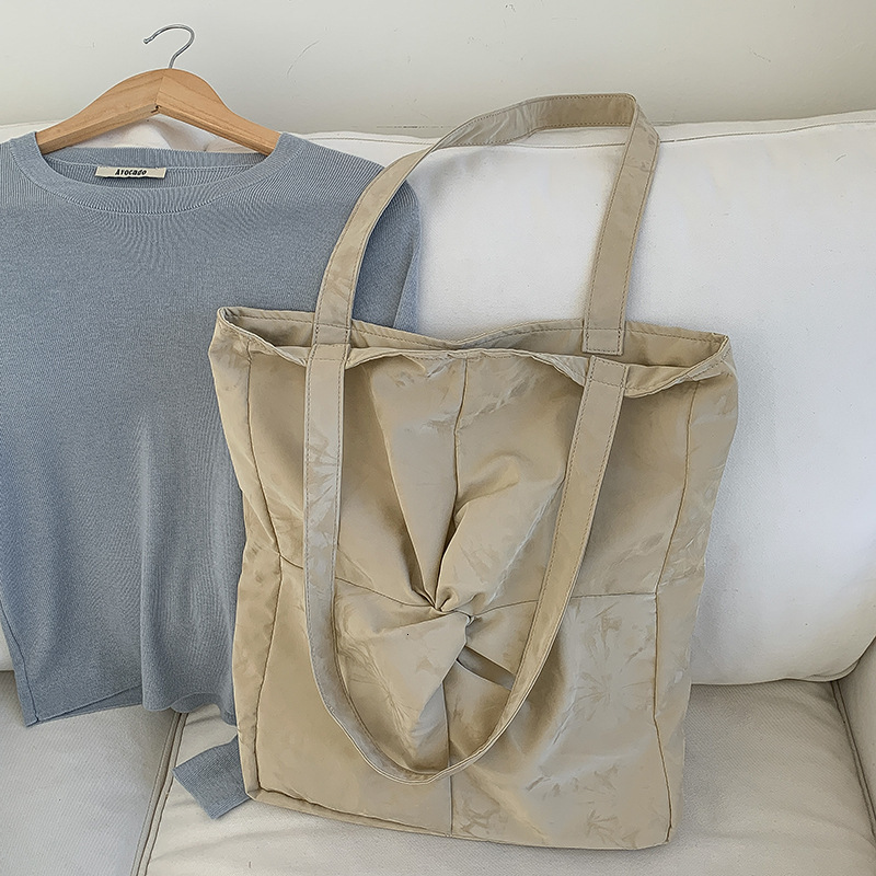 Small Design Lazy Style Simple Large Canvas Bag Japanese Literary Spring New Large Capacity Shoulder Bag Designer Bag for Women