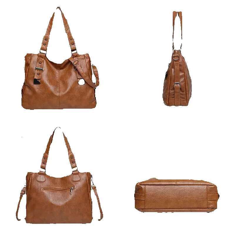 2024 New Fashionable Single Shoulder Crossbody Bag Women Large Capacity Casual Handbag Work Commutings Leather Bag Female Sac