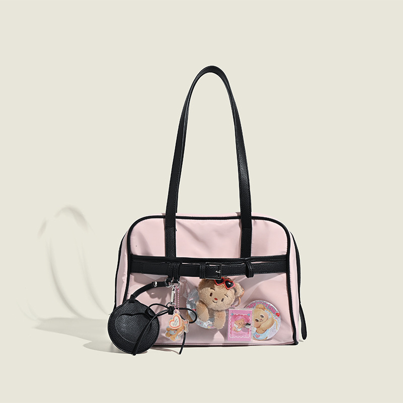 Small Mass Large Capacity Small Amount Of Smutong Bag 2025 New Japanese High Texture Boston Bag All-in-one Shoulder Bag
