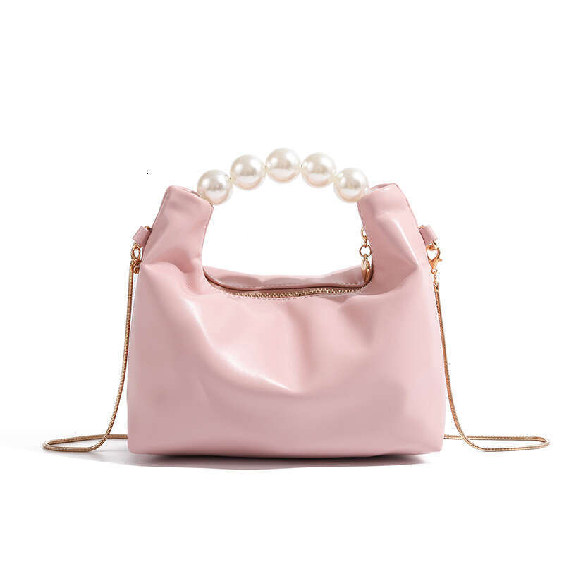 Small high-end pearl handbag, women's 2025 new mini chain shoulder crossbody small bag, dumpling bag