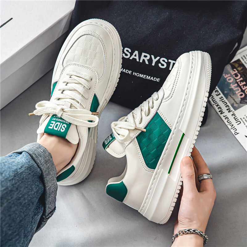 2025S New Trend Designer Men S Thick Soled Small White Spring New Versatile Breathable Sports And Leisure Shoes Men S Height Increasing Board Shoes
