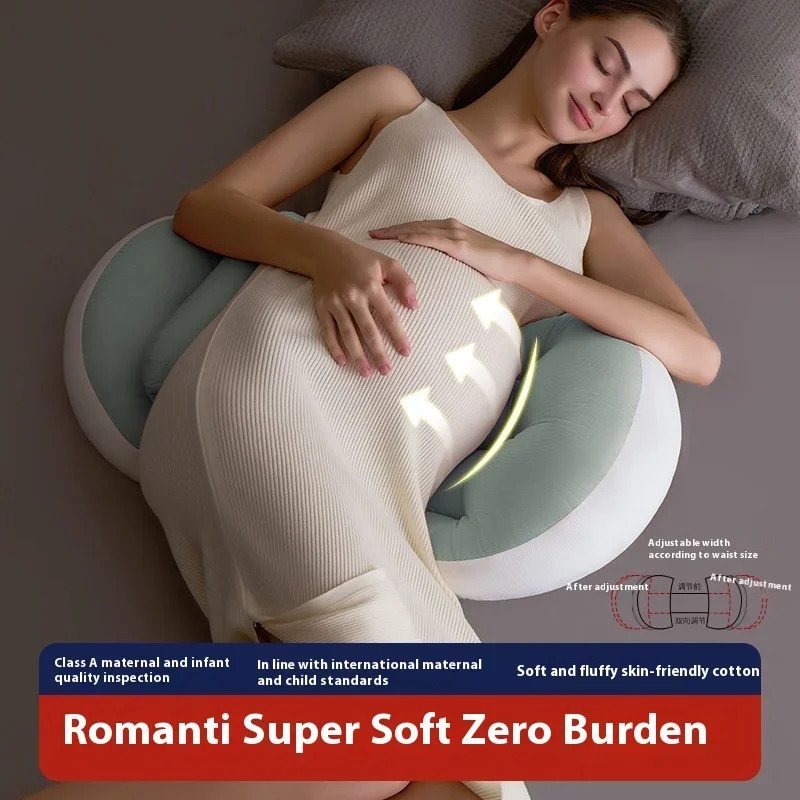 Pregnant Women Pillow Universal Waist Support Pad Side Sleep Artifact Pillow Modern Simple Semicircle Cushion Maternity Supplies 250326