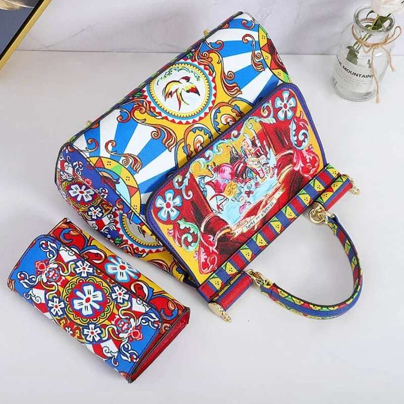 Ins Famous Retro Print Shoulder Totes Ladies Bag Bolsa Feminina Classic Crossbody Bags Women Frame Handbag And Purse Suit