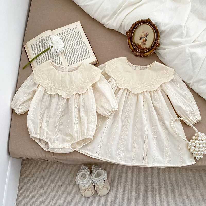 2024 New Spring Dress Womens Dress Childrens Princess Dress Womens jumpsuit long sleeved cotton 1-5Yrs womens Par dress W250326
