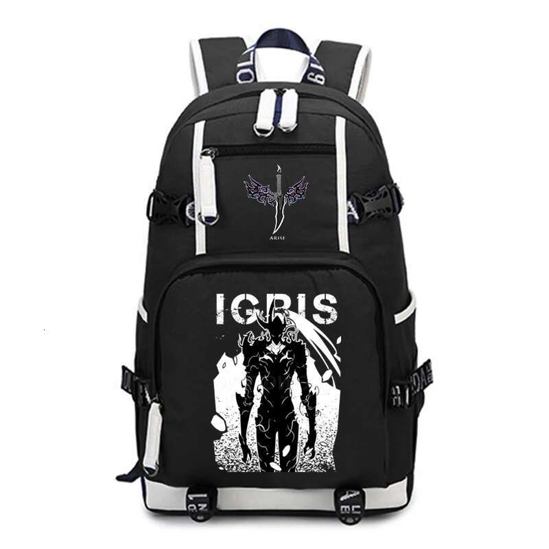 Manga Solo Leveg Design School For Teenager Sung Jin Woo Fashion Student Anime Laptop Backpack Large Bags Male