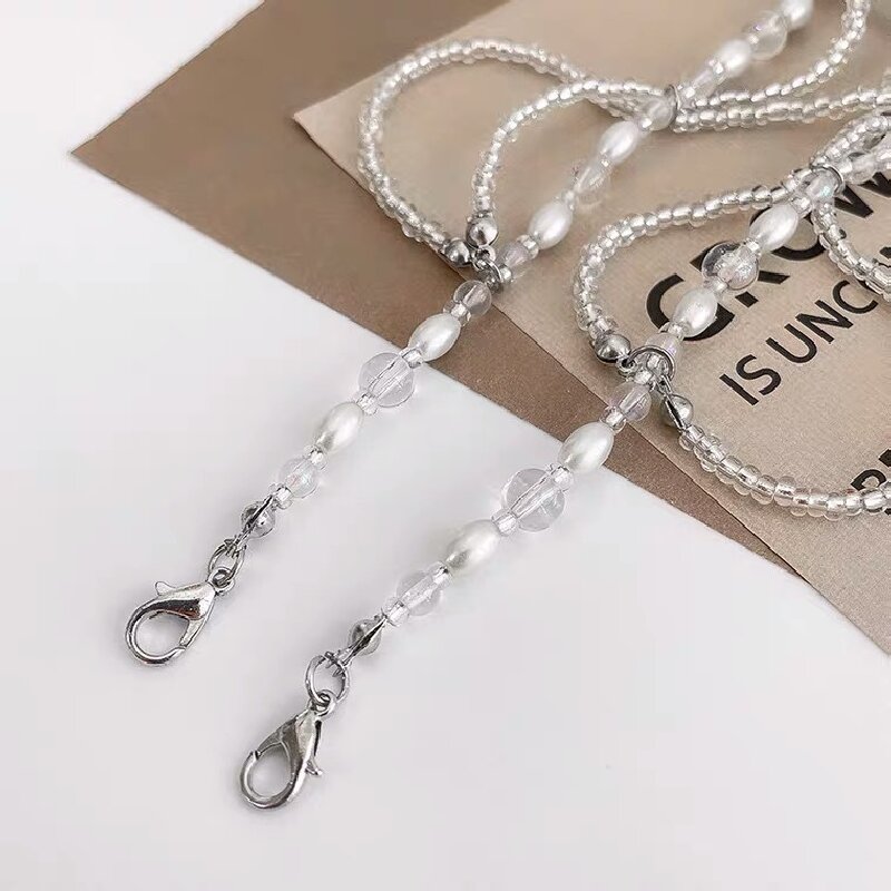 Bohemian Layered Tassel Necklace with Imitation Pearl and Moonstone Charms for Both Neckwear and Hair Accessories