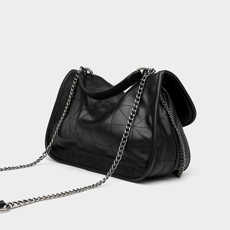 summer New Autumn Winter Fashion Versatile Limited Edition Western Style Diamond Grid Chain Single Shoulder Crossbody Stray Bag