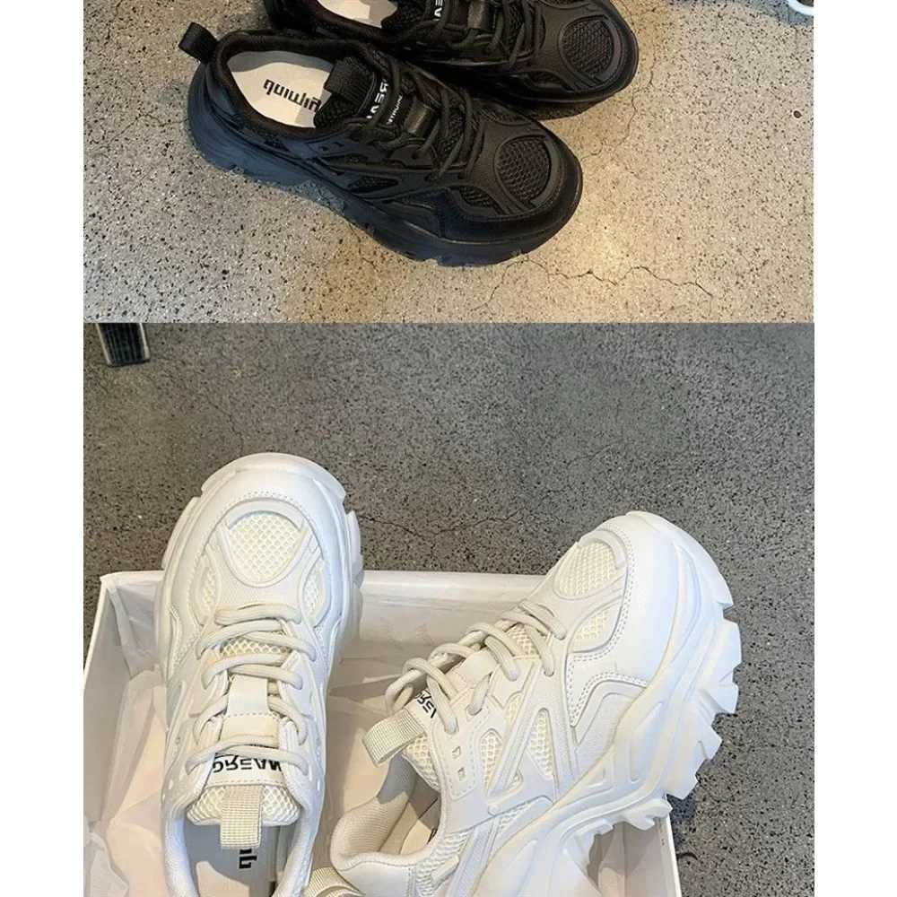 autumn Summer Black Casual Wen Fashion Platform Sport Shoes Wen Chunky Sneakers Wen Mesh Leather Platform designer ShoesC250325