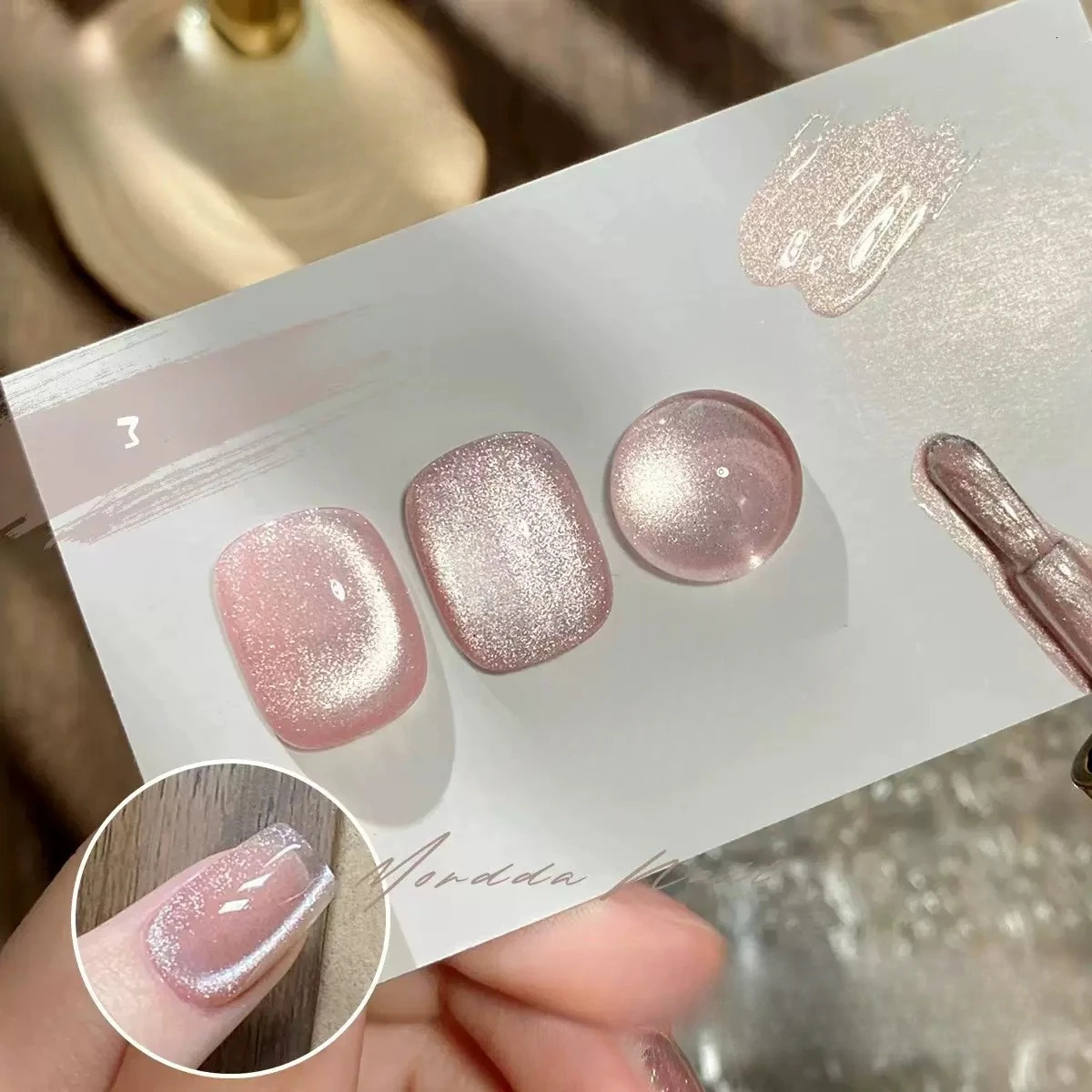 6 Color Pink Cat Eye Gel Polish Semi-permanent Nail Polish Reflective Gel Polish Complete Professional Gel Nail Kit 250326