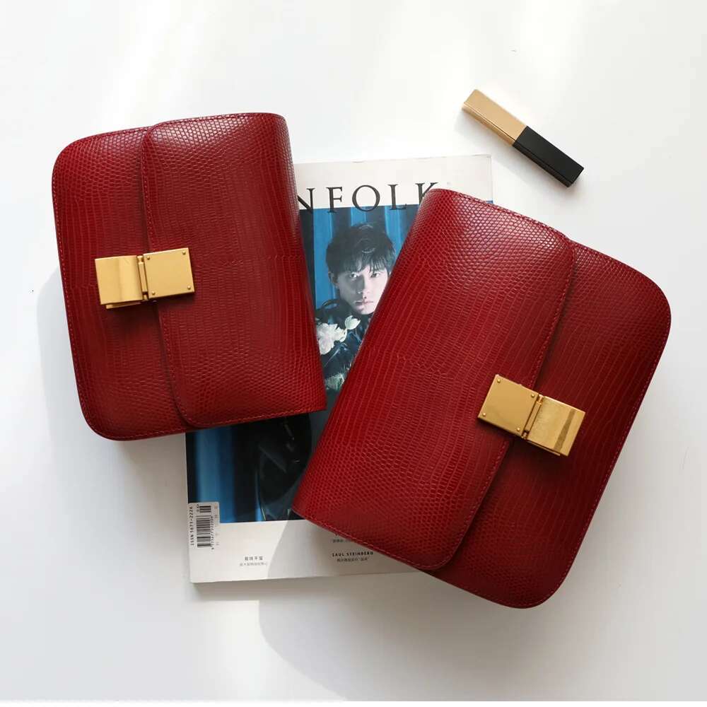 UBEL New Lizard Pattern BOX Tofu Bags Leather Shoulder Messenger Portable Small Square Bag Women Fashion Trendy