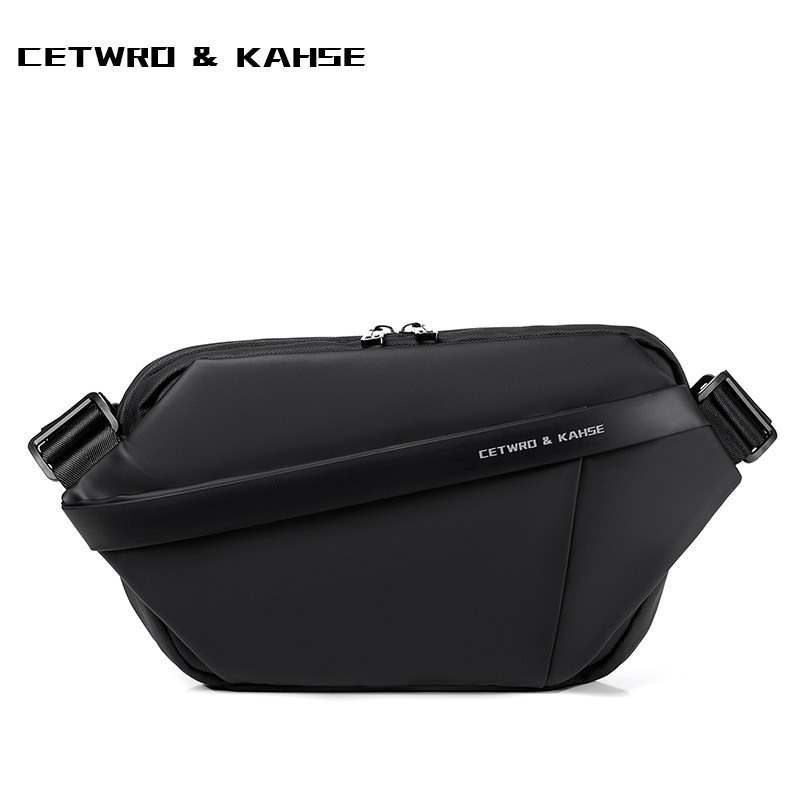 New Men's Chest Trend Single Shoulder Diagonal Cross Workwear Commuting Sports Waist Anti Splash Function Motorcycle Bag For Men