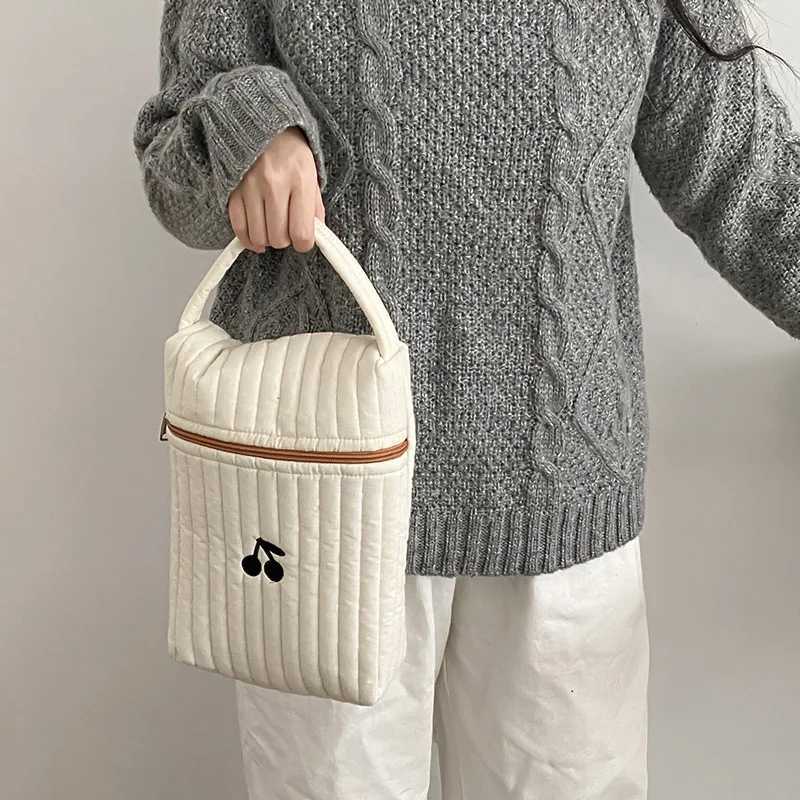 Baby Diaper Bag for Mom Cotton Bear Mommy Bags Nappy Diapers Organizer Zipper Women Handbags Maternity Bag Cartoon Beige SacC250326