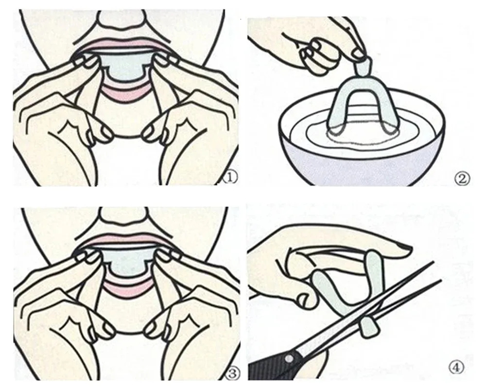 24pc EVA Tooth Guard Night Tray used for sanding teeth whitening and boxing protection 250326