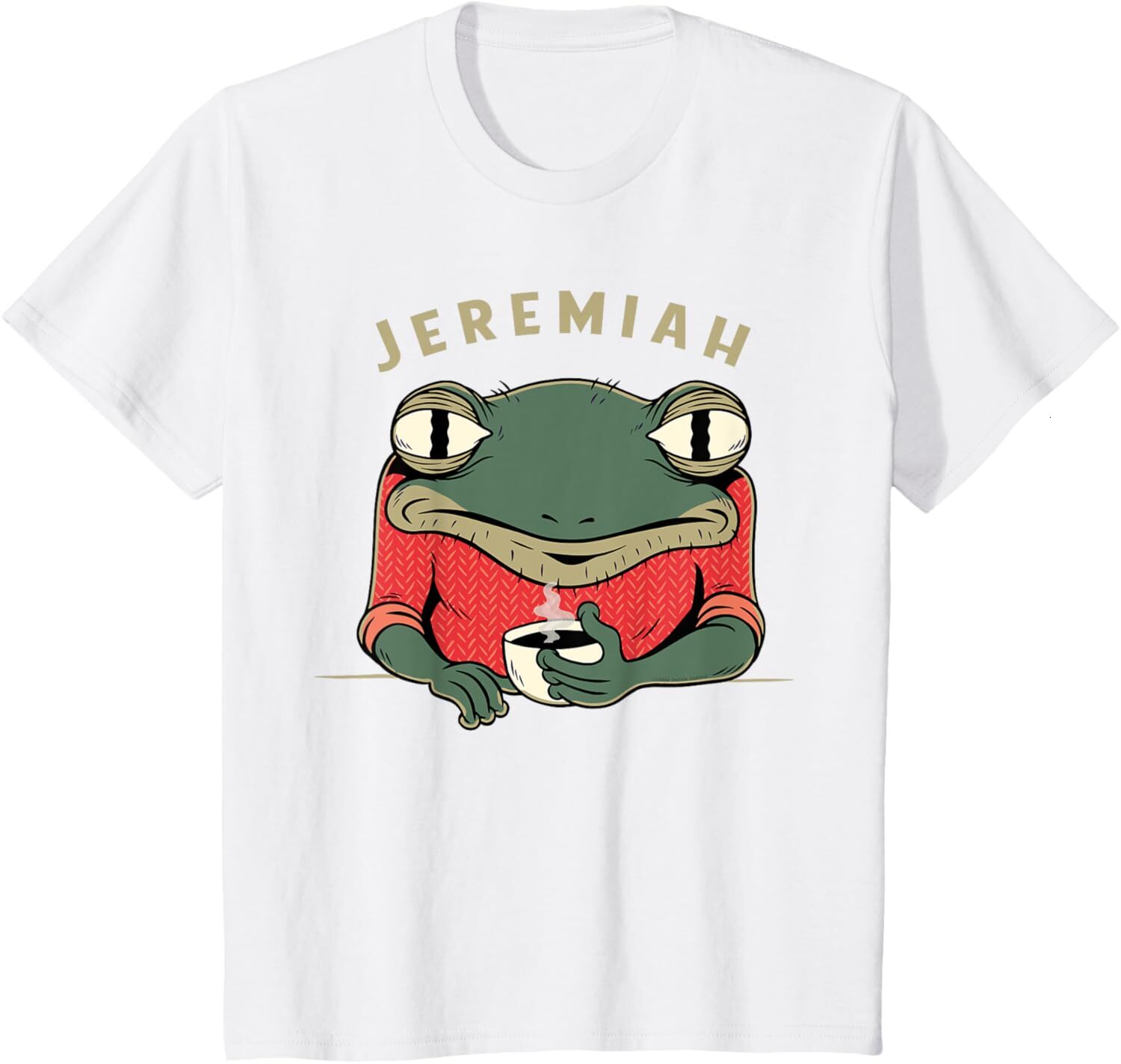 T shirt for Mens Retro Music Funny Jeremiah the Bullfrog Classic Rock Graphic Tee Casual Tops Clothes Short sleeve