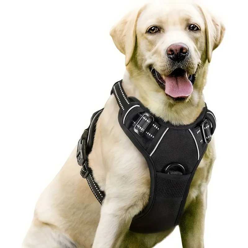 1 new comfortable reflective vest suitable for large dog straps pet straps nylon dog straps and large dog straps X250326