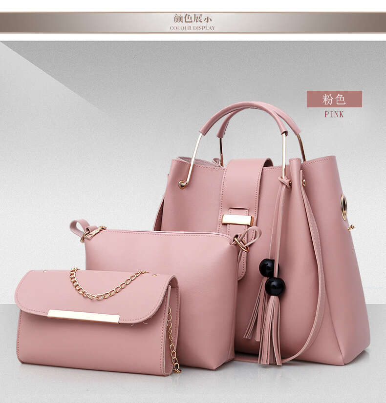 Trendy Crossbody One Shoulder Versatile Handbag Women's Fashion Tote Multi piece Set Simple Mother and Child Bag