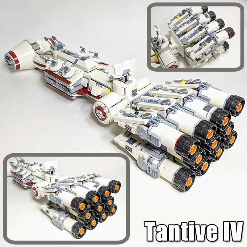 1792PCS Tank IV Rebel Interceptor Runner Model MOC Building Blocks Suitable 1431 Gift Toys Childrens Gifts Childrens Space WarXJ250326