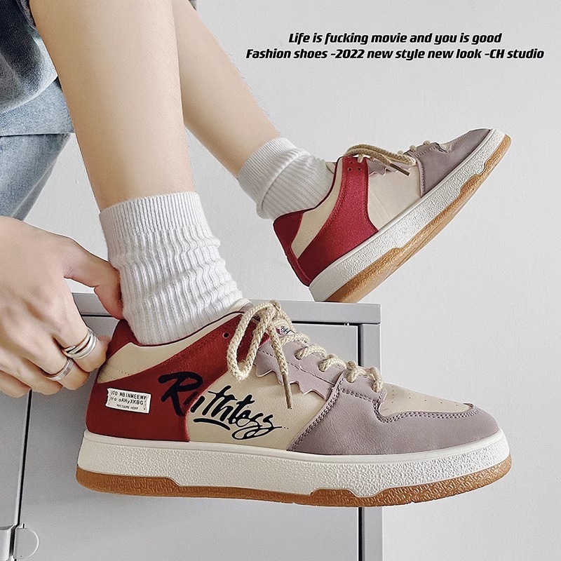 2025S New Trend Designer Instagram Graffiti Skateboarding For Feudal Design Spring Men S Korean Versatile Shoes Casual Sports Shoes Trend