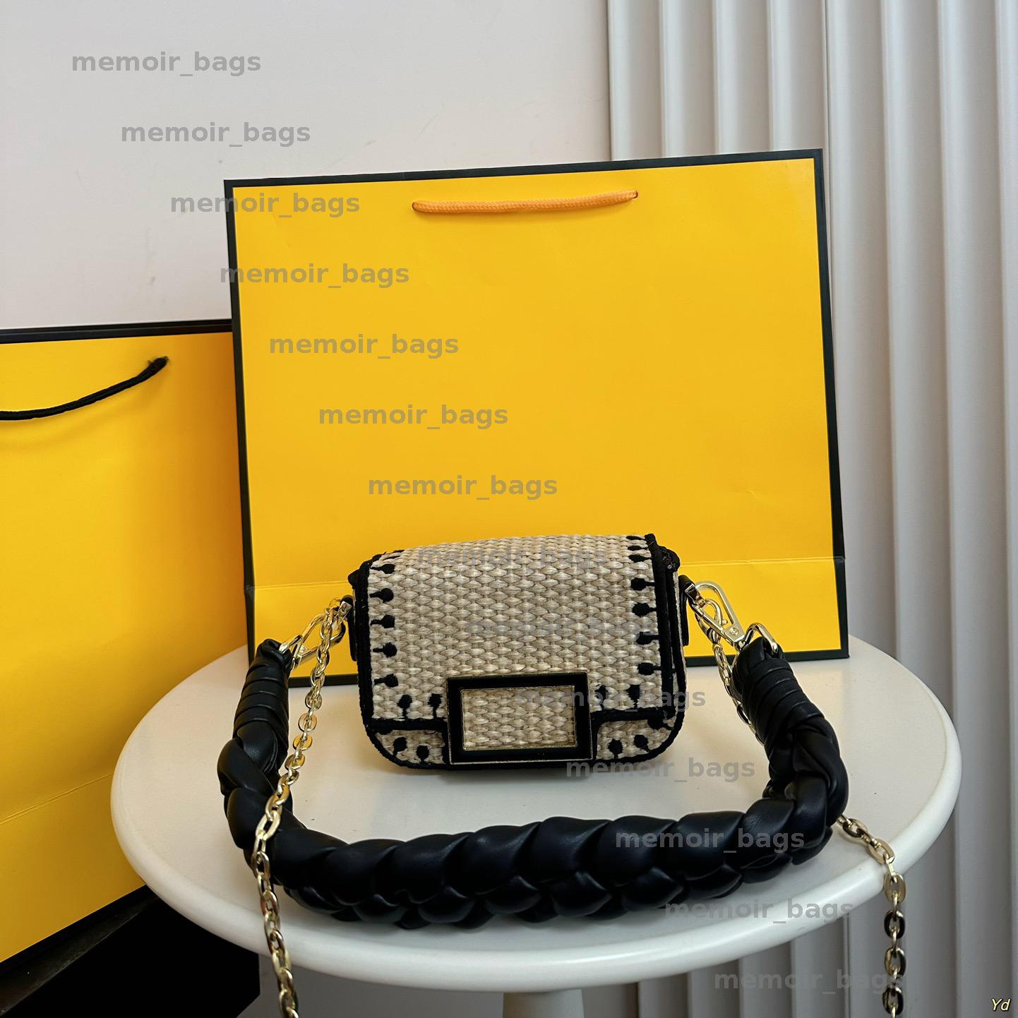Women Beach Bag Straw Woven Bags Womans Handbag Mini Chain Shoulder Bag Designer Summer Fashion Tote Hobo bag Luxury Crossbody Bags Purse Wallet