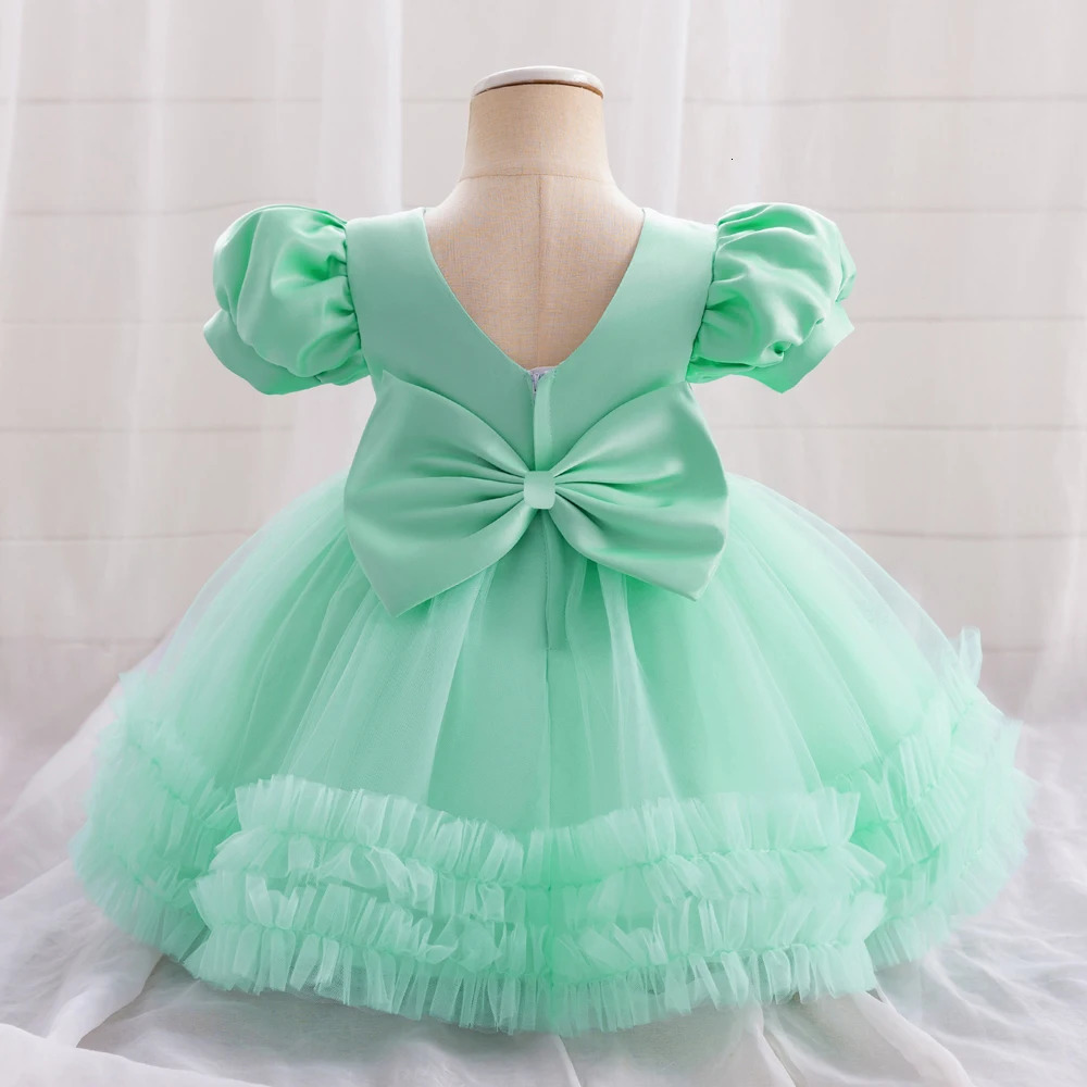 Sequin Baby Girls Party Dresses Fluffy Toddler Tutu 1st Birthday Wedding Prom Gown Infant Princess Dress For Girl Summer Clothes 250325