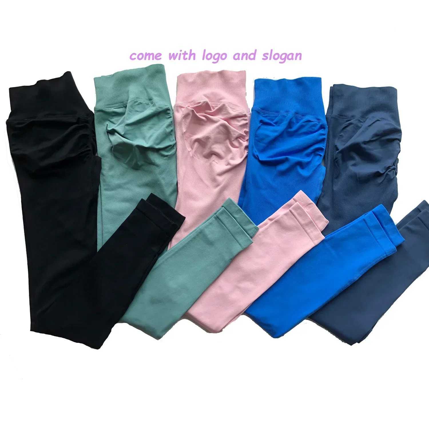 Womens Button Bum Seamless Yoga Pants for Fitness Gym Long Legs Low Ribs Fitness Hip Lifting Tights W250326