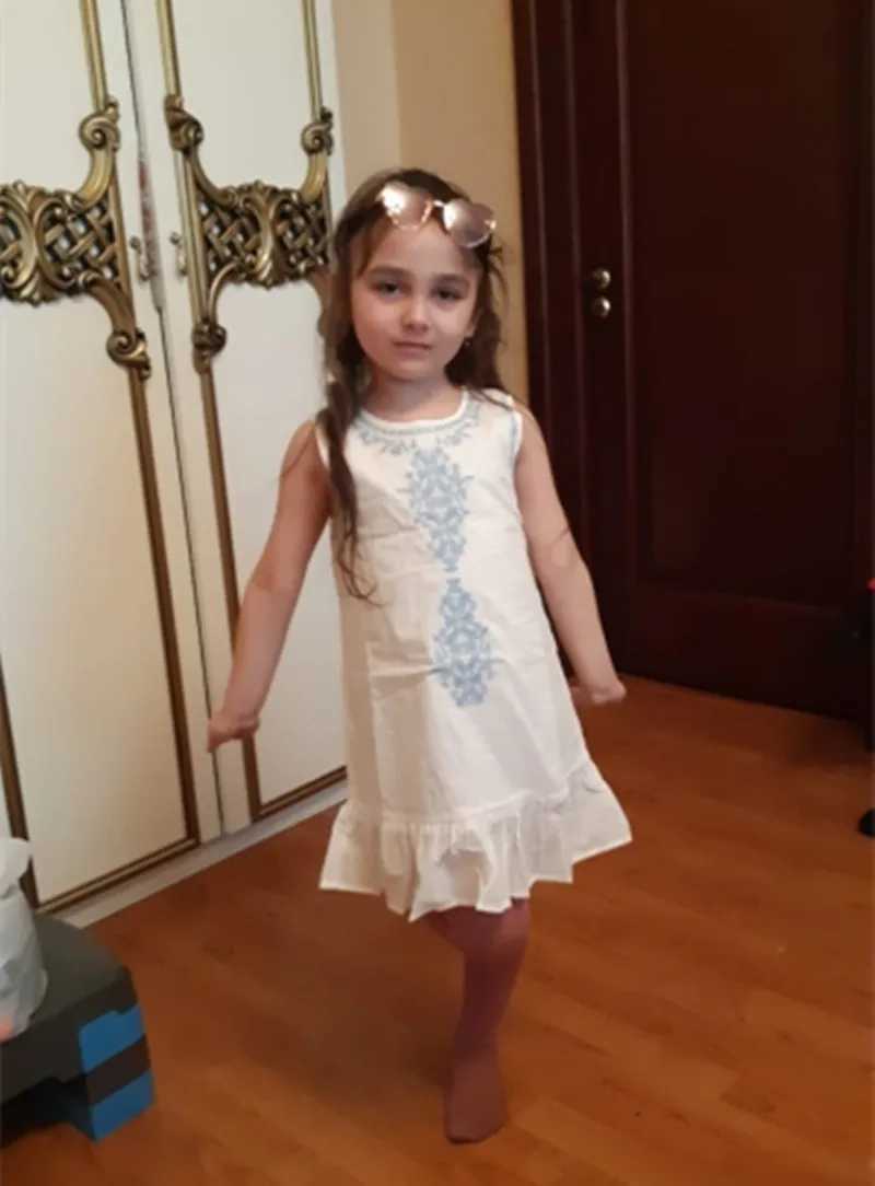 2024 Hot Summer 2 3 4 6 8 10 Year Short Lace Embroidery Lace Cotton Edge Tank Sleeveless Childrens Girls Dress W250326