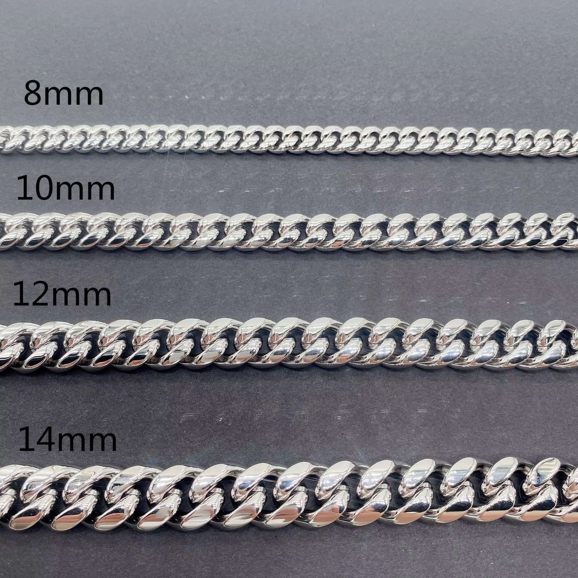 8mm Cuban Link Chain Moissanite 10mm Moissanite Miami Cuban Necklace Bracelet