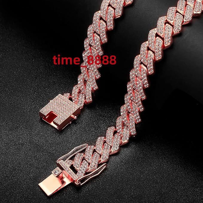 Luxury Cuban Link Chain Moissanite Necklace 14k 18k Gold 925 Sterling Silver Fine Hip Hop Jewelry for Women and Men