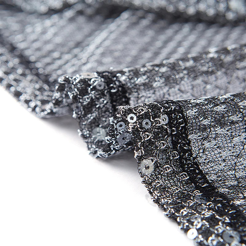 Nightclub Sexy Mens Tank Tops Mesh Sequin Glitter Hollow Out Transparent Vest Men Summer Fashionable Sleeveless Mesh Camisoles250324