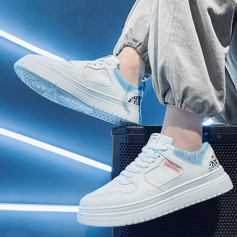 2025S New Trend Designer Spring New Versatile Board Men S Casual Leather Sports Elevated Little White Trendy Shoes