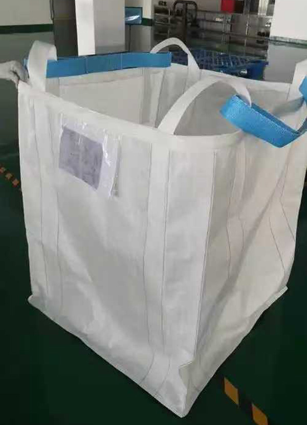 Thickened Wear-Resistant White Tonne Bag with Inner Liner and Rings