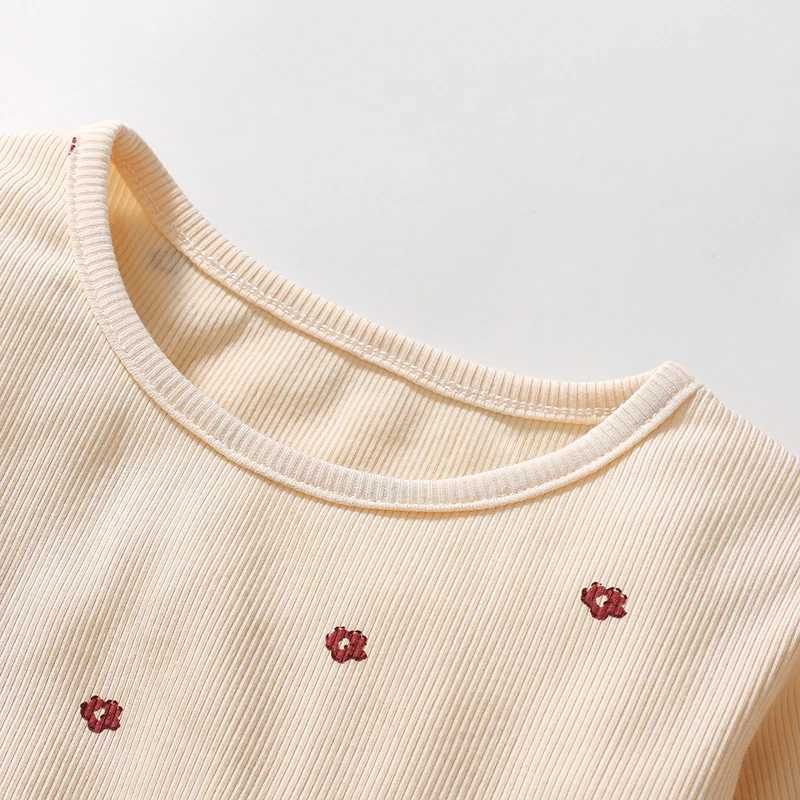 Childrens clothing childrens clothing autumn 2024 cotton baby clothing long sleeves floral mesh dress 2-7 years W250326