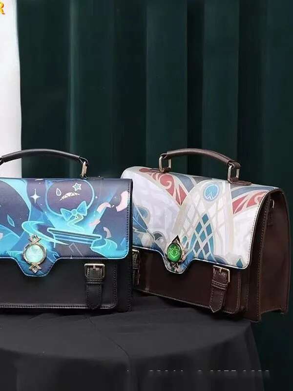 Anime Lolita Genshin Impact Designer Shoulder Bag Women Girls Messenger Ita Handbag Wanderer Lynette Kaveh