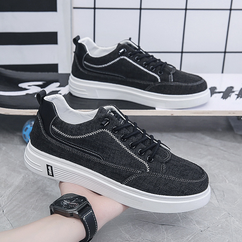 2025S New Trend Designer Men S Spring Breathable New Versatile Sports Leisure Cloth Shoes And Work Canvas Men S Board Shoes