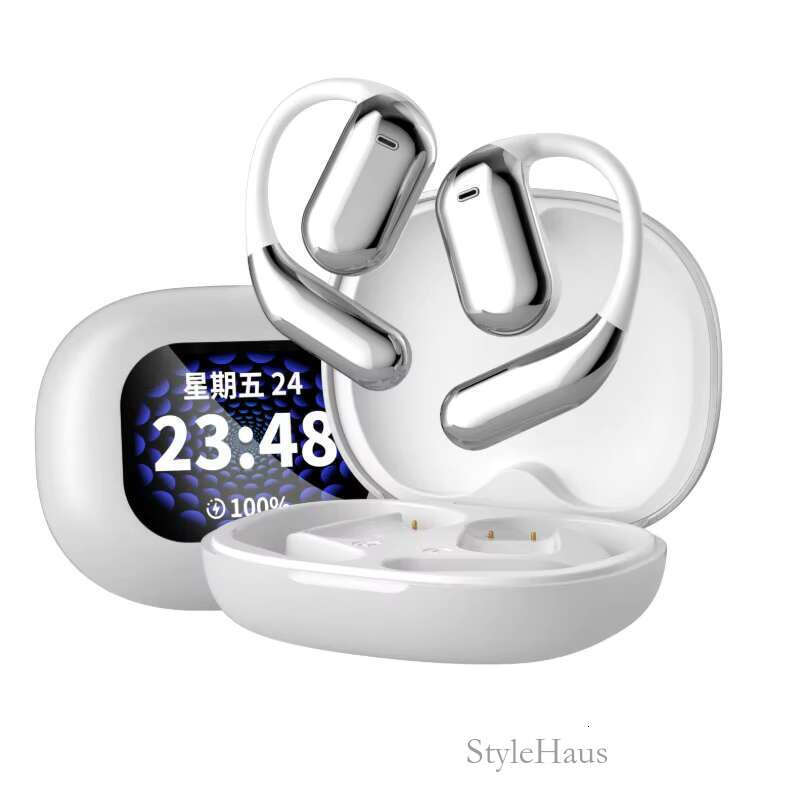 Q16 Professional Bone Conduction Earphones Full Color Intelligent Touch ANC Owl Ear Clip 500mA Battery 88h Long Standby Exercise