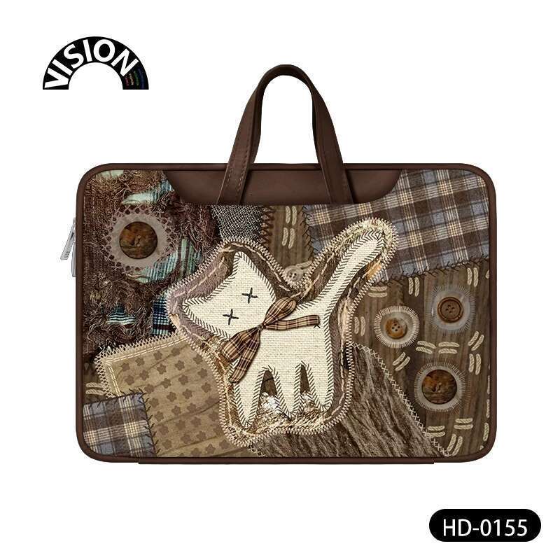 Laptop bag women's bag creative poster laptop suitable for Apple Book 15.6-inch handbag Lenovo computer bag
