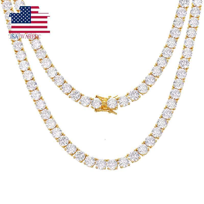 3Mm Moissanite Tennis Chain Factory Wholesale Sinocre Hip-Hop Couple