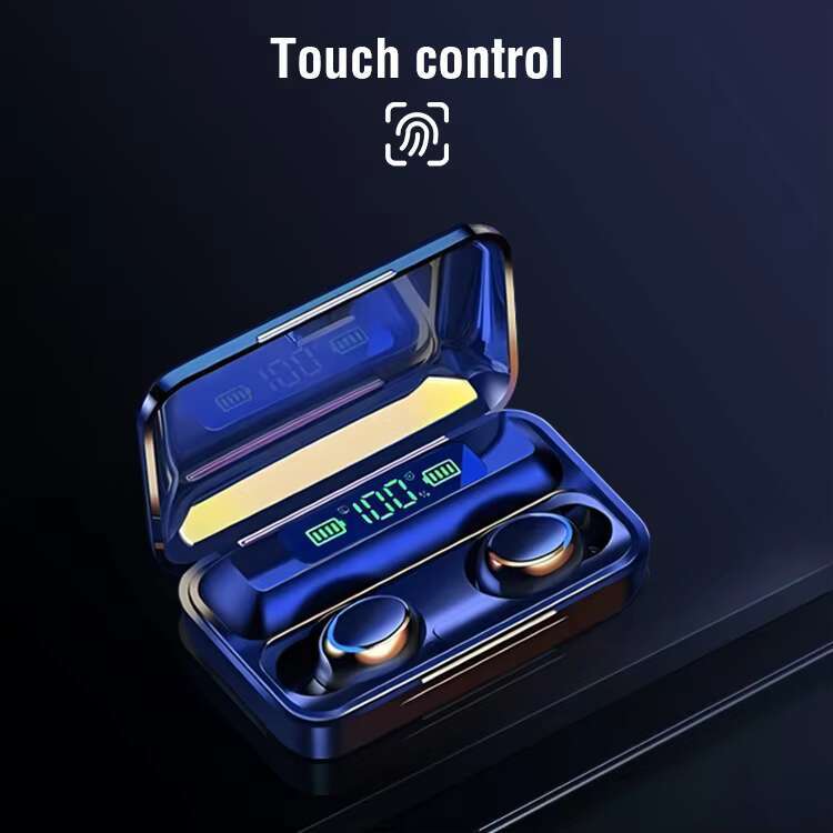 Waterproof True Wireless Tws Game 5.0 Bluetooth Earphones F9-5 Stereo LED Digital Display Earplugs In Ear Power Supply