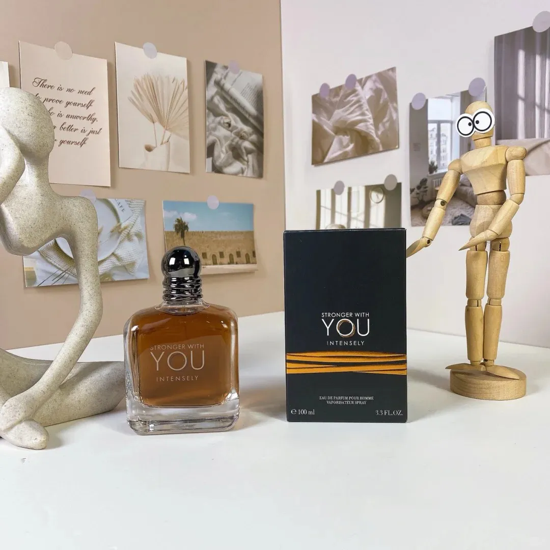 Men Perfume Fragrance Stronger with You Intense Tobacco Eau De Parfum Absolutely Man Cologne Spray Body Mist Fast Ship High Quality 100ml EDP 3.3OZ