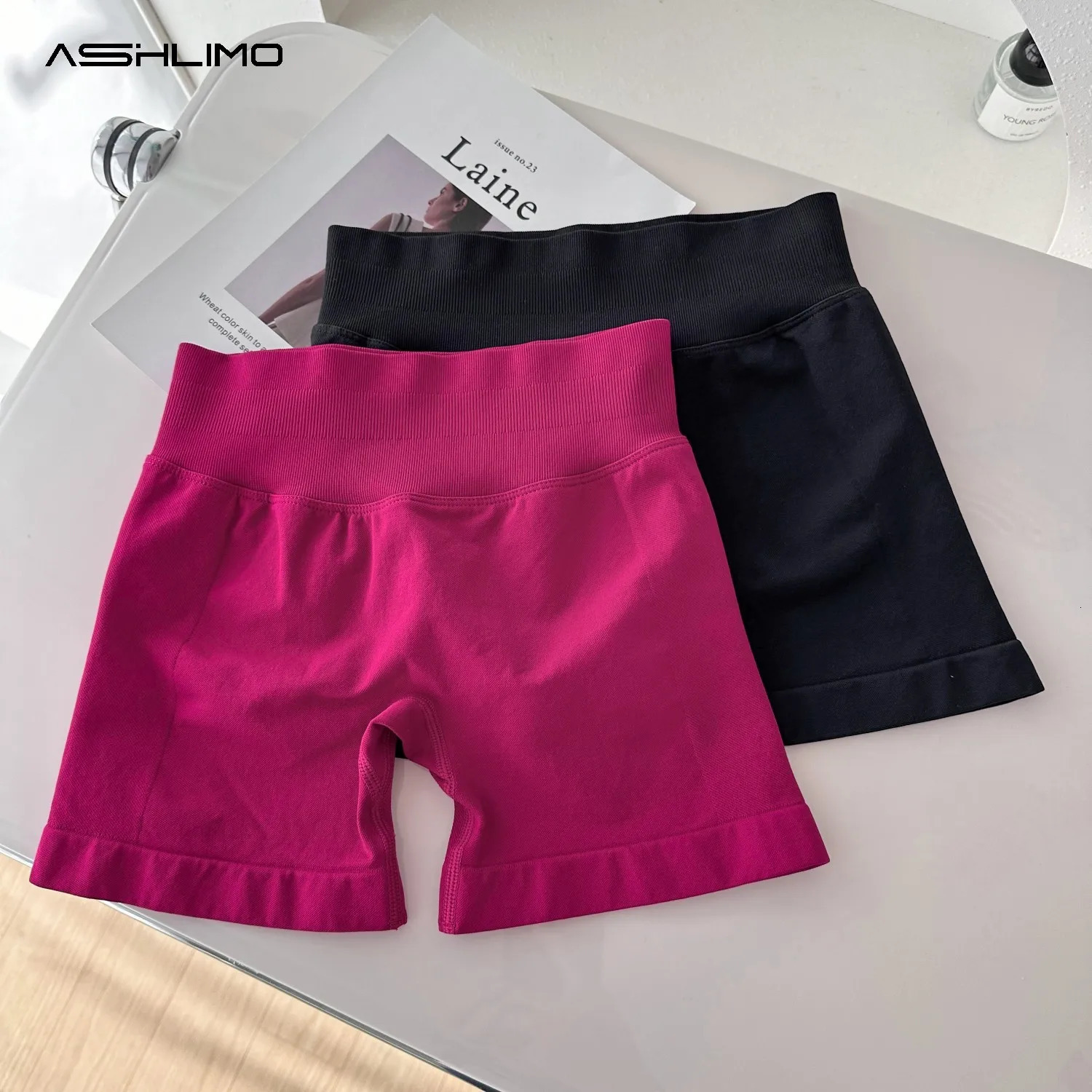 Impact Shorts 45 With Gym Short Fitness Sports Low Ribbed Band Workout Scrunch Butt Yoga Booty Running Pants 250326