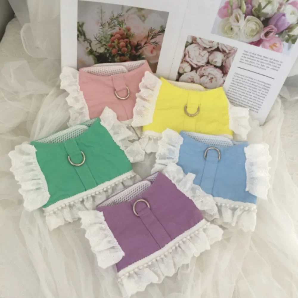 Dog collar cute pet harness nipple strap rope puppy dog clothing pet clothing pet clothing X250326