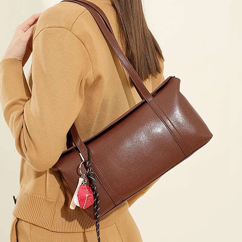 Hifashion Cowhide Genuine Leather Underarm Shoulder Bags For Women New 2025 Trend Designer Crossbody Purses Tote Ladies Handbags